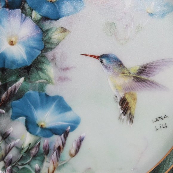 W S George Fine China "The Violet Crowned Hummingbird"  by Lena Liu - Picture 5 of 7